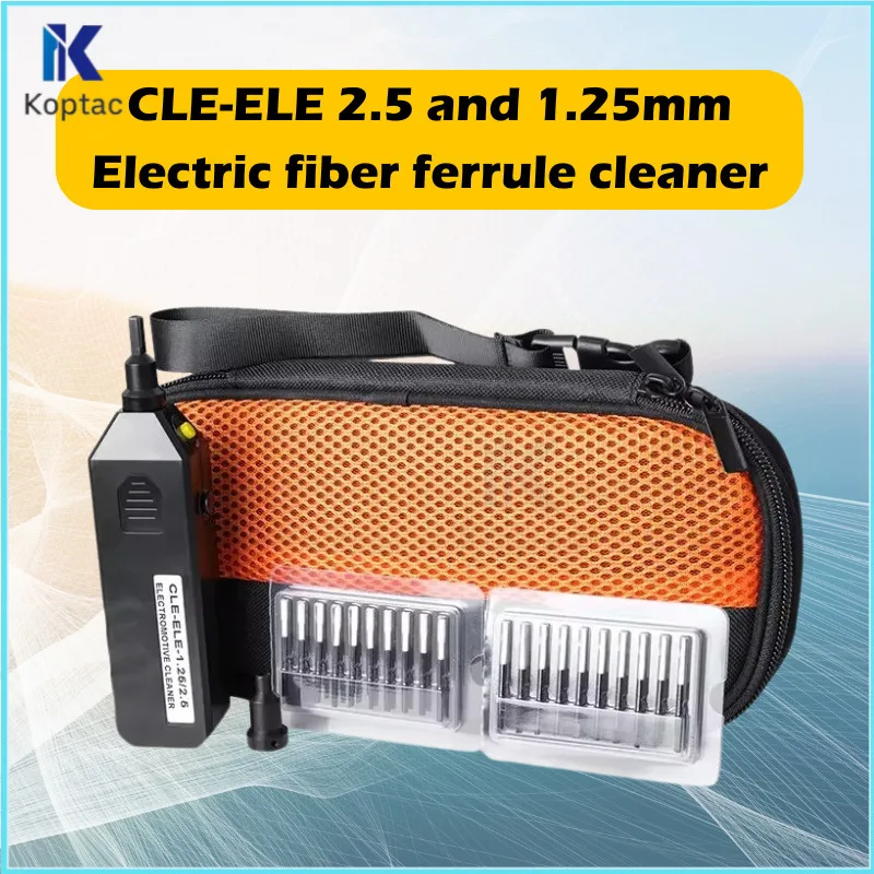 CLE-ELE 2.5 And 1.25mm Electric Fiber Ferrule Cleaner Suitable For Cleaning Fiber Optic Connectors And Adapters FTTH
CLE-ELE 2.5 And 1.25mm Electric Fiber Ferrule Cleaner Suitable For Cleaning Fiber Optic Connectors And Adapters FTTH