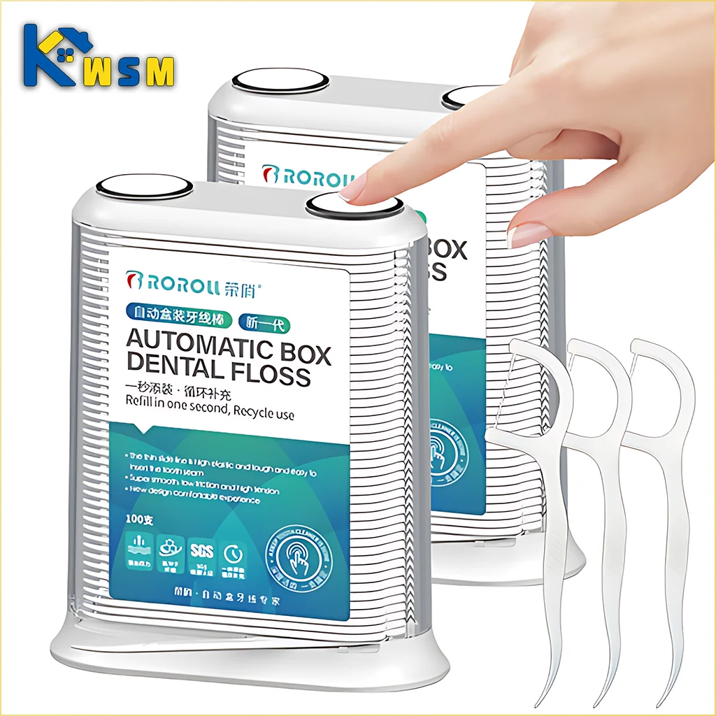 Automatic Floss Holder Disposable Floss Stick Floss Stick Dispenser Automatic Floss Dispenser Floss Dispenser Oral Care Tools
Automatic Floss Holder Disposable Floss Stick Floss Stick Dispenser Automatic Floss Dispenser Floss Dispenser Oral Care Tools