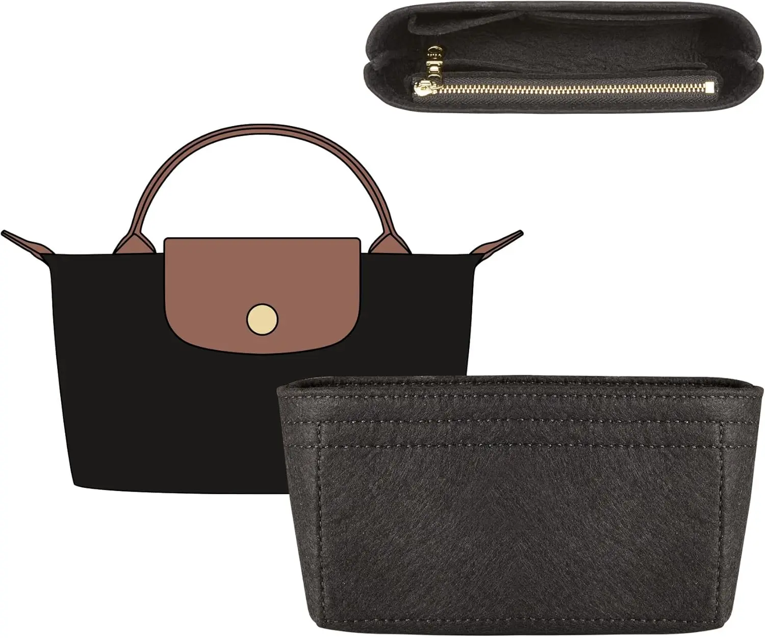 Черный органайзер для сумки Longchamp, мини-сумка, кошелек-органайзер, вставка, многослойная подкладка, мини-ультра-легкие фетровые сумки для хранения
Черный органайзер для сумки Longchamp, мини-сумка, кошелек-органайзер, вставка, многослойная подкладка, мини-ультра-легкие фетровые сумки для хранения
