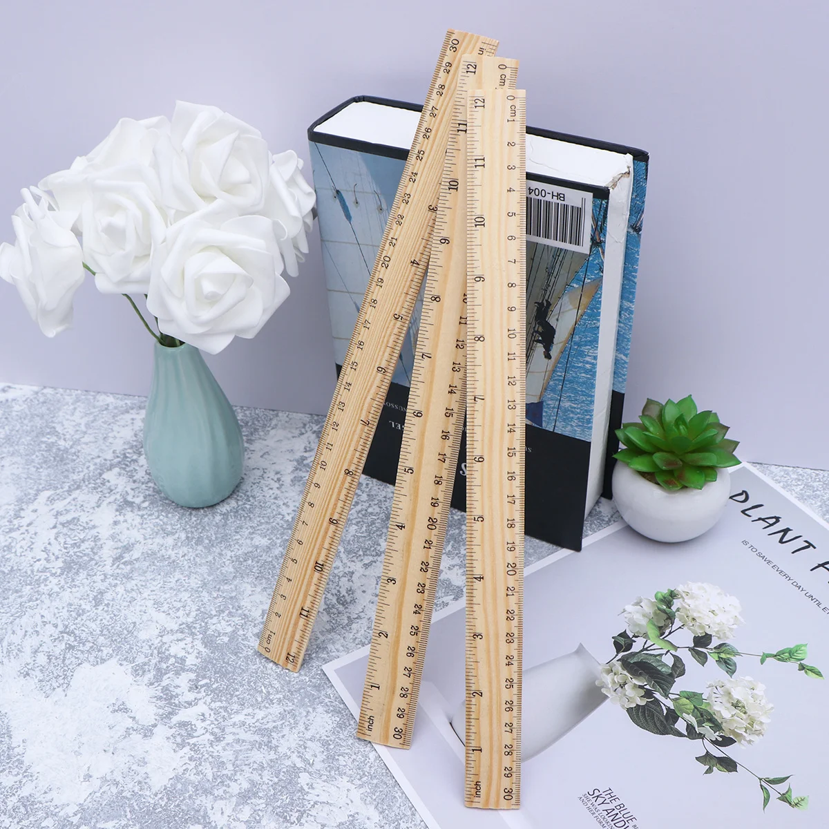 12Pcs Bamboo Ruler Wooden Tailoring Measuring Tool 30cm DIY Yardstick Sewing Tool Home Dressmakers Bamboo Ruler
12Pcs Bamboo Ruler Wooden Tailoring Measuring Tool 30cm DIY Yardstick Sewing Tool Home Dressmakers Bamboo Ruler
