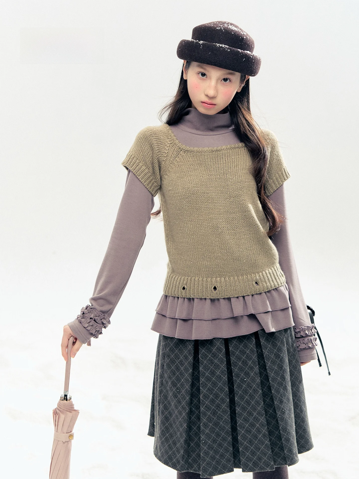 Holid Map One-To-Tee Wear Detachable Hem Vintage Knitted Sweater Two-Piece Set Women's Faion Retro Sle Long Sve Top
Holid Map One-To-Tee Wear Detachable Hem Vintage Knitted Sweater Two-Piece Set Women's Faion Retro Sle Long Sve Top