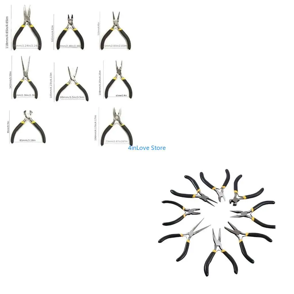 T4MD Practical Jewelry Plier Set Essential Craft Supplies Tools for Jewelry Designs Beading and Repair Fashion Accessory
T4MD Practical Jewelry Plier Set Essential Craft Supplies Tools for Jewelry Designs Beading and Repair Fashion Accessory