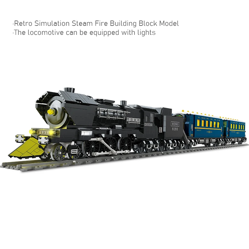 Nostalgic retro simulation steam train Orient Express technology building block model set for boys and children's puzzle toys
Nostalgic retro simulation steam train Orient Express technology building block model set for boys and children's puzzle toys