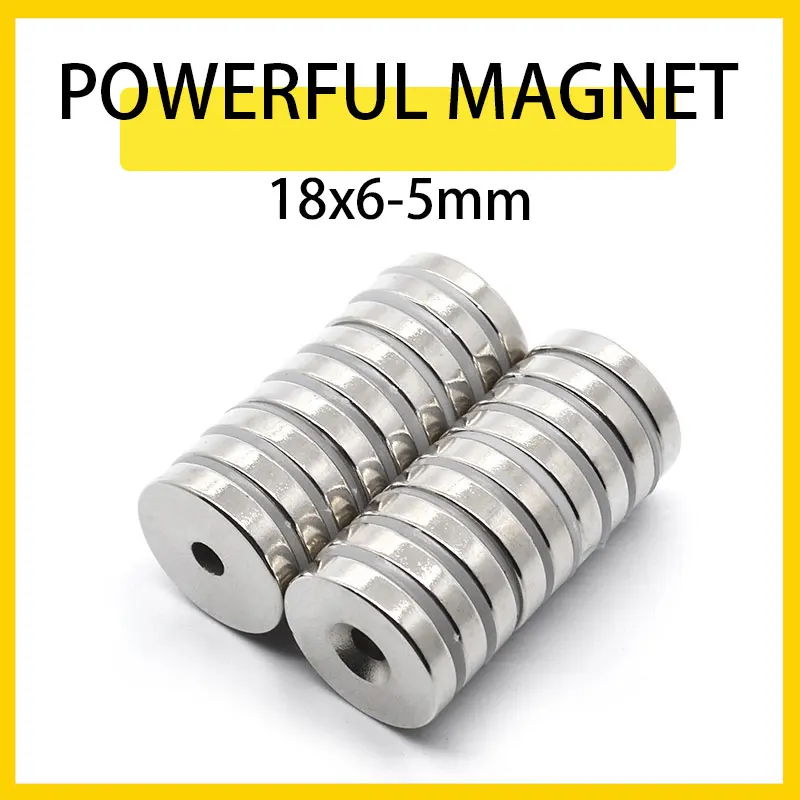 2~50PCS 18x6-5mm Round Neodymium Magnet Thick 6mm Countersunk Hole Strong Permanent Rare Earth Magnet 18*6-5mm
2~50PCS 18x6-5mm Round Neodymium Magnet Thick 6mm Countersunk Hole Strong Permanent Rare Earth Magnet 18*6-5mm