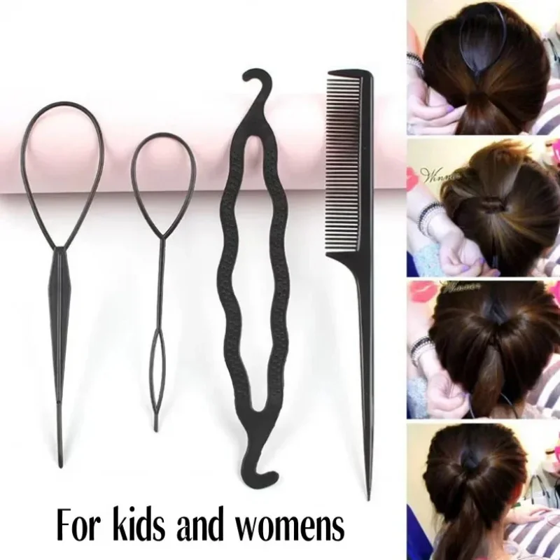 1/2/3/4/5Set Hair 4Pcs - Plastic Loop Braid Ponytail Maker For Girls Quick Hairstyles No Damage Bun Maker Clip Set
1/2/3/4/5Set Hair 4Pcs - Plastic Loop Braid Ponytail Maker For Girls Quick Hairstyles No Damage Bun Maker Clip Set