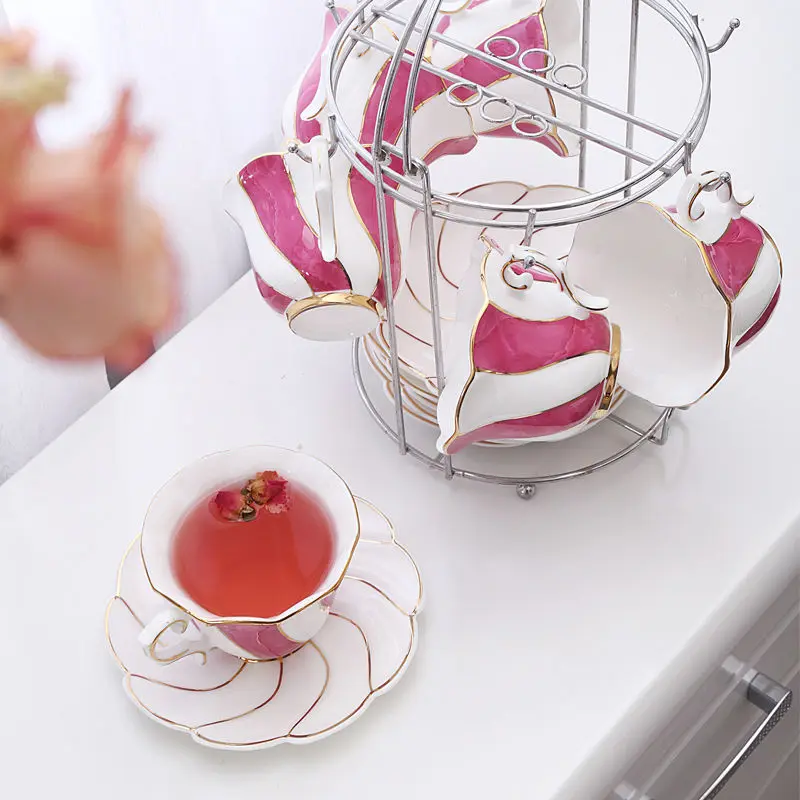 Ceramic Coffee Cup Set Afternoon Tea Set with Simple and Creative Small Luxury English-style Scented Tea Tea Cup Set of 6
Ceramic Coffee Cup Set Afternoon Tea Set with Simple and Creative Small Luxury English-style Scented Tea Tea Cup Set of 6