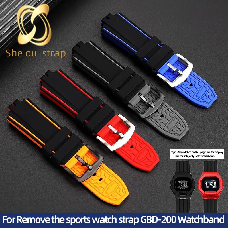Silicone Watch Band For Casio G-SHOCK G-SQUAD GBD-200UU/SM Sport Rubber WatchStrap Waterproof Men's Accessories
Silicone Watch Band For Casio G-SHOCK G-SQUAD GBD-200UU/SM Sport Rubber WatchStrap Waterproof Men's Accessories