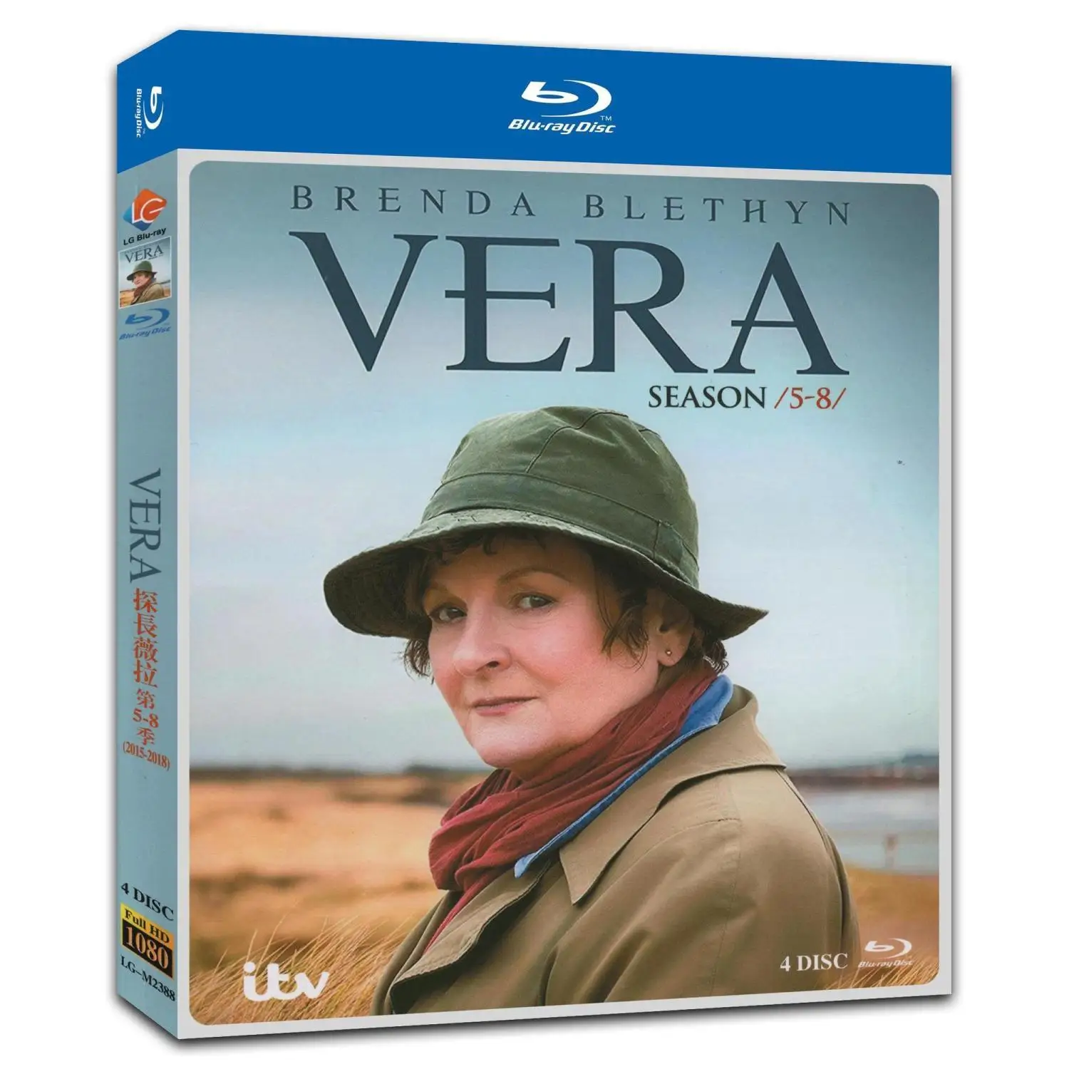 Vera Season 5–8, 4 диска Blu-ray с английскими/китайскими и английскими субтитами
Vera Season 5–8, 4 диска Blu-ray с английскими/китайскими и английскими субтитами