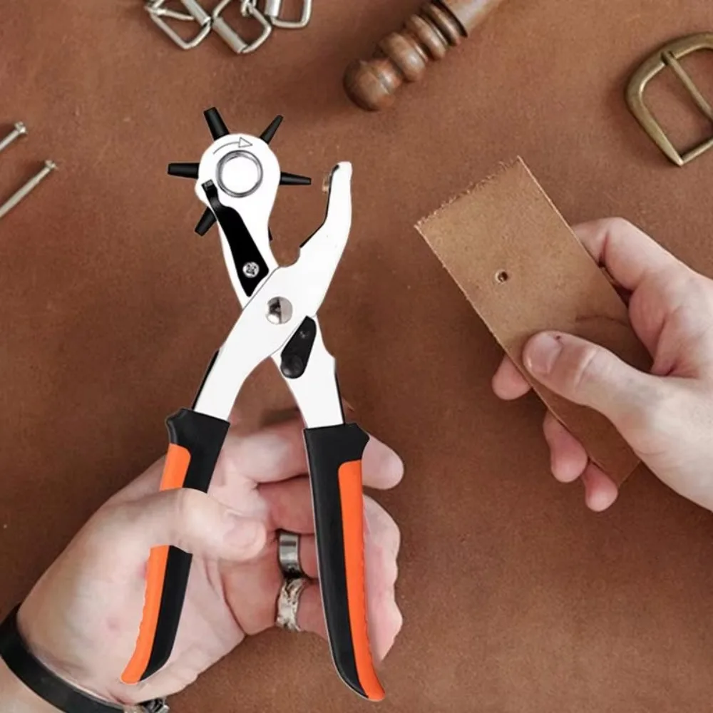 Belt punching pliers leather punching double section labor-saving elliptical full circle assisted punching
Belt punching pliers leather punching double section labor-saving elliptical full circle assisted punching
