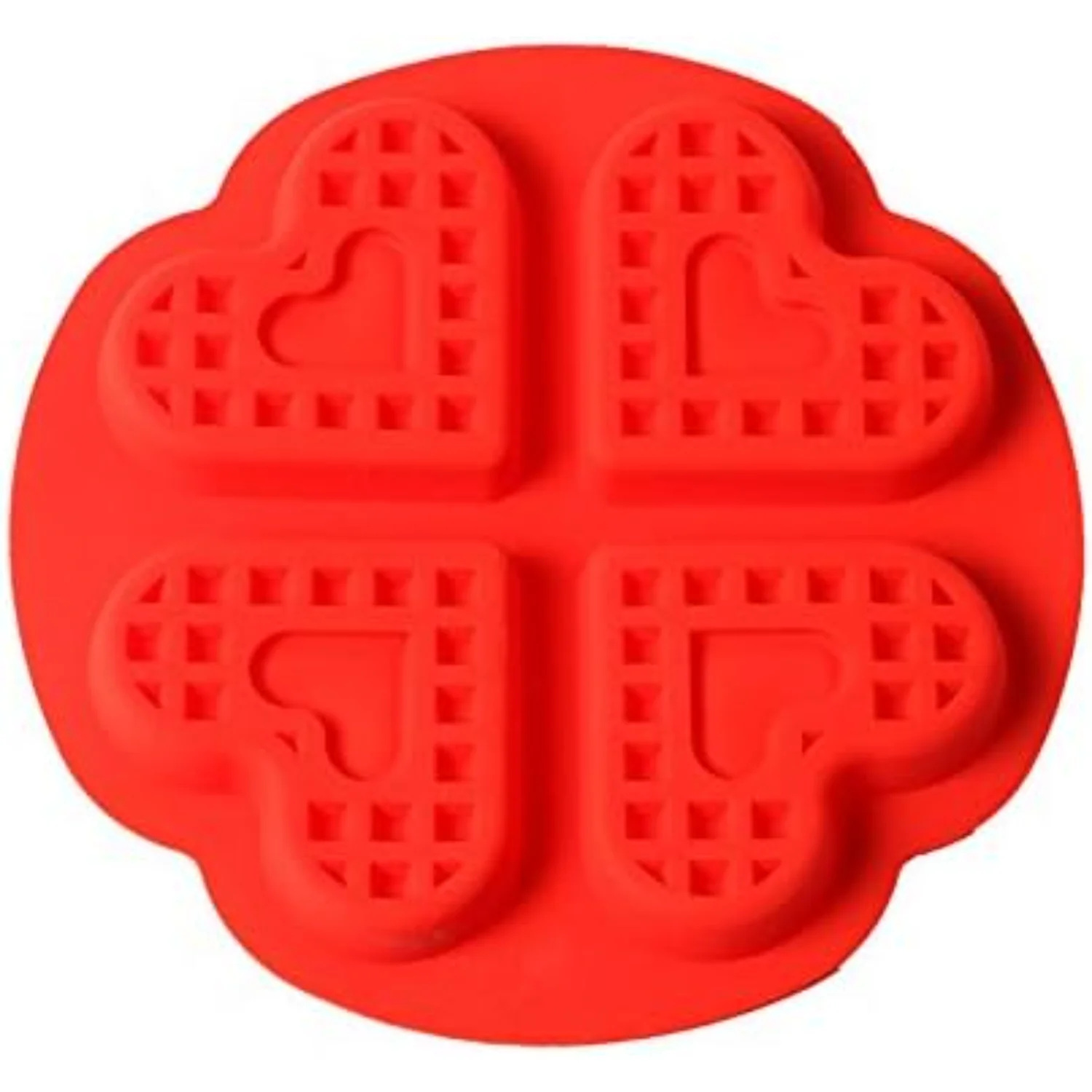 Silicone Waffle Molds, 4 Cavities Heart Shaped Waffle Baking Molds Nonstick Baking Tray Mold for DIY Waffle Cake Chocolate
Silicone Waffle Molds, 4 Cavities Heart Shaped Waffle Baking Molds Nonstick Baking Tray Mold for DIY Waffle Cake Chocolate