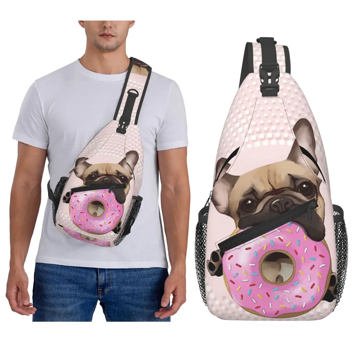 French Bulldog Animal Chest Bag Men Sling Crossbody Backpack Chest Bag Travel Hiking Daypack Shoulder Bag
French Bulldog Animal Chest Bag Men Sling Crossbody Backpack Chest Bag Travel Hiking Daypack Shoulder Bag