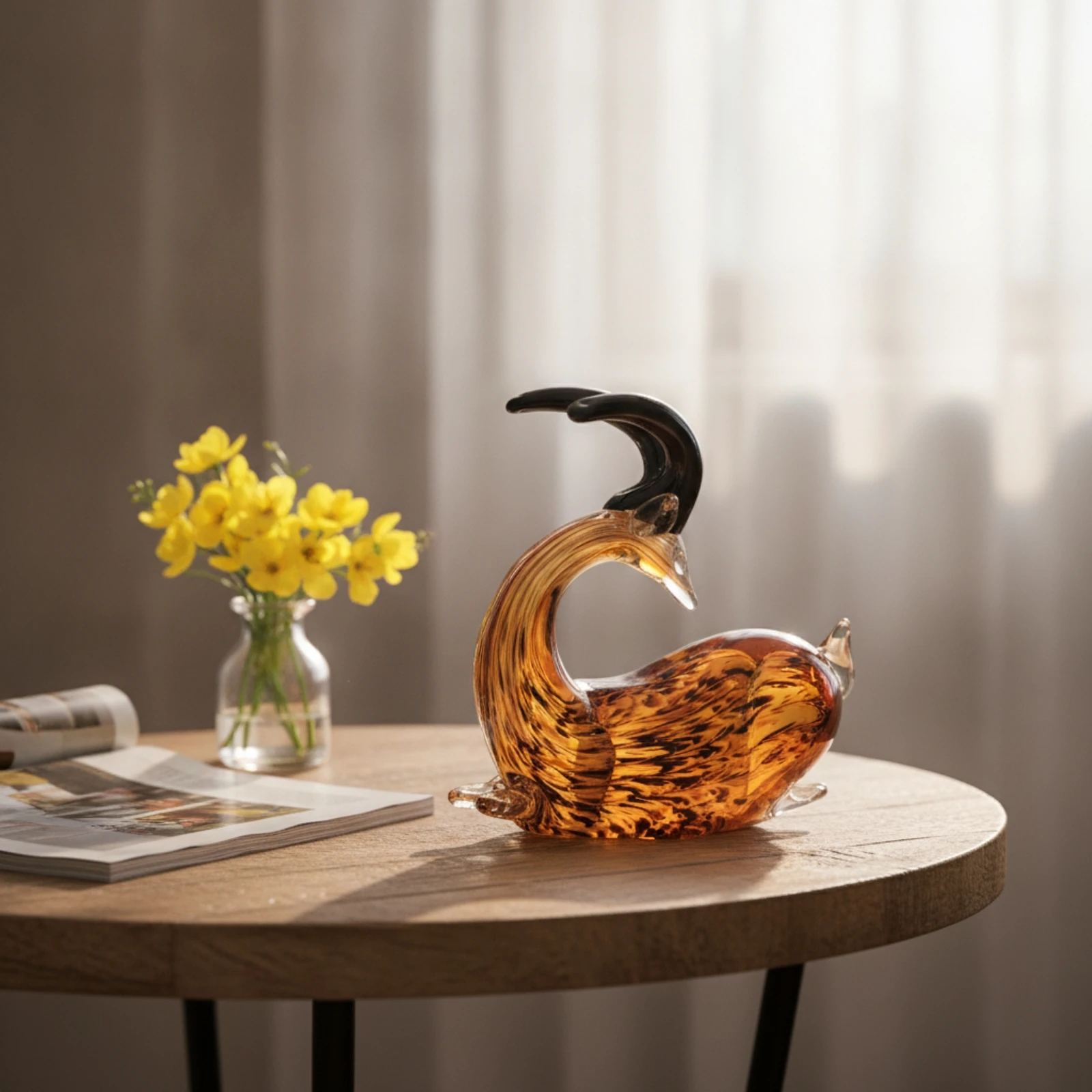Antelope Figurine Sculptural Antelope Statue with Base Glass Sculpture Glossy Decor Marbled for Home Decorators, Living Room
Antelope Figurine Sculptural Antelope Statue with Base Glass Sculpture Glossy Decor Marbled for Home Decorators, Living Room