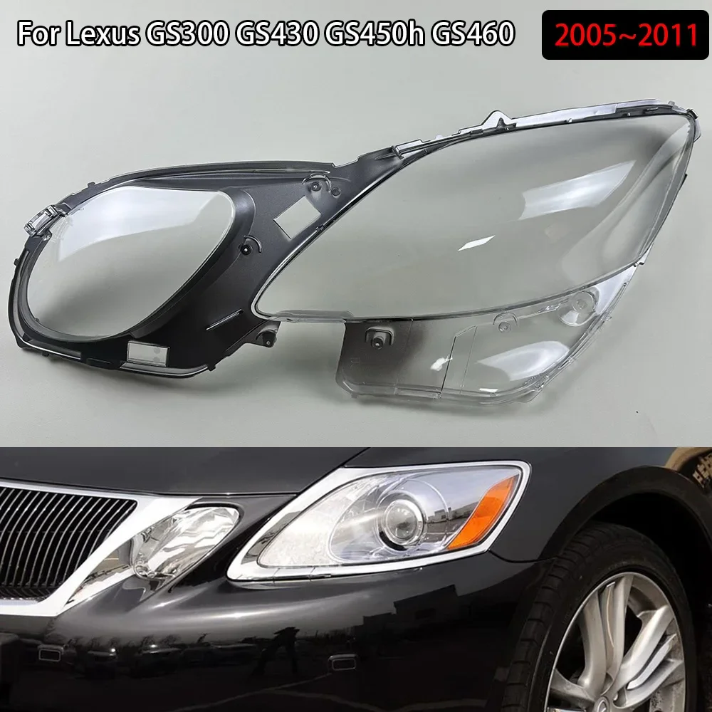 For Lexus GS300 GS430 GS450h GS460 2005~2011 Car Headlight Glass Lens Cover Shade Shell Transparent Auto Light Housing Lamp Caps
For Lexus GS300 GS430 GS450h GS460 2005~2011 Car Headlight Glass Lens Cover Shade Shell Transparent Auto Light Housing Lamp Caps