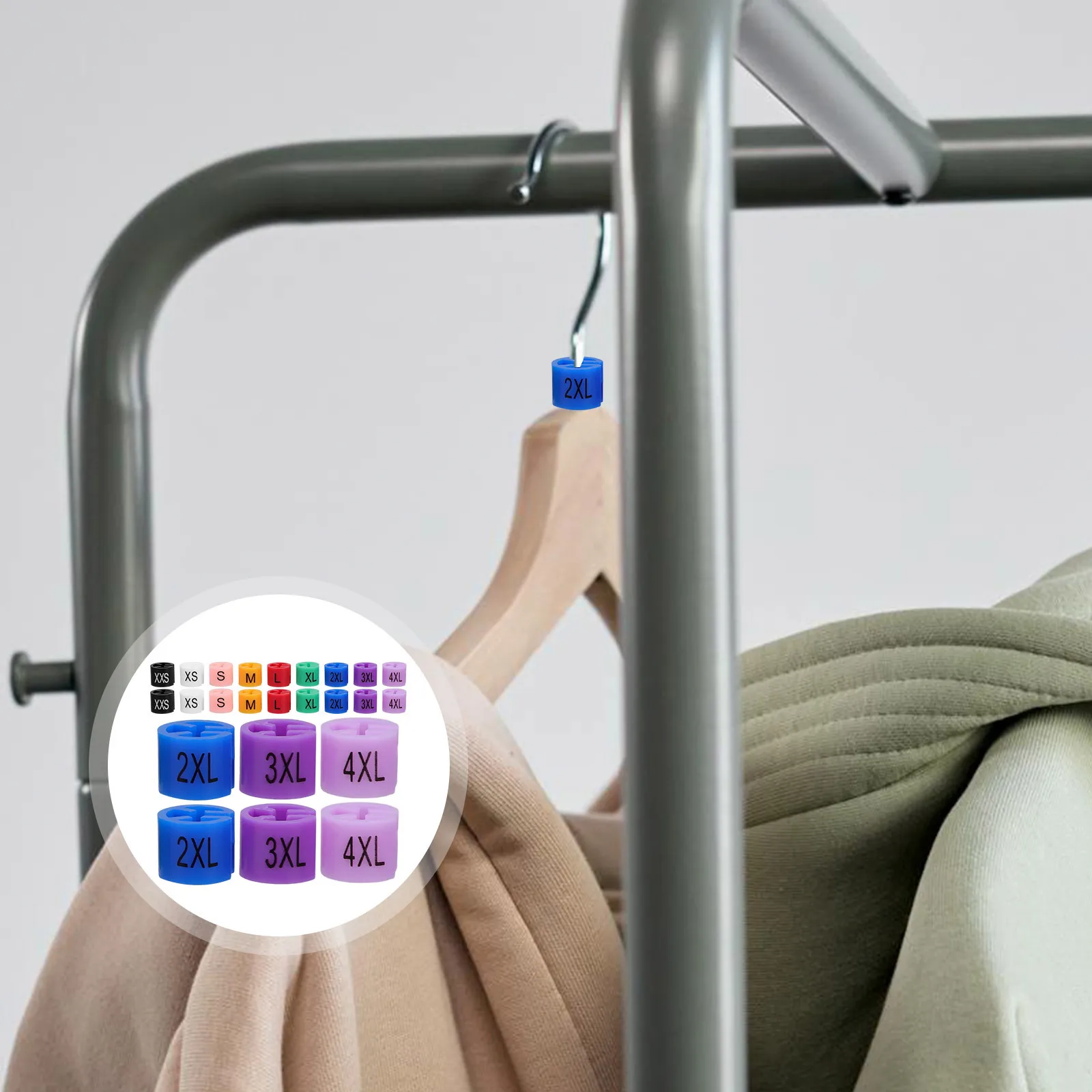 290Pcs Colorful Plastic Hanger Size Markers Size Clips for Clothes Wardrobe Organization Store Display Easy Use
290Pcs Colorful Plastic Hanger Size Markers Size Clips for Clothes Wardrobe Organization Store Display Easy Use