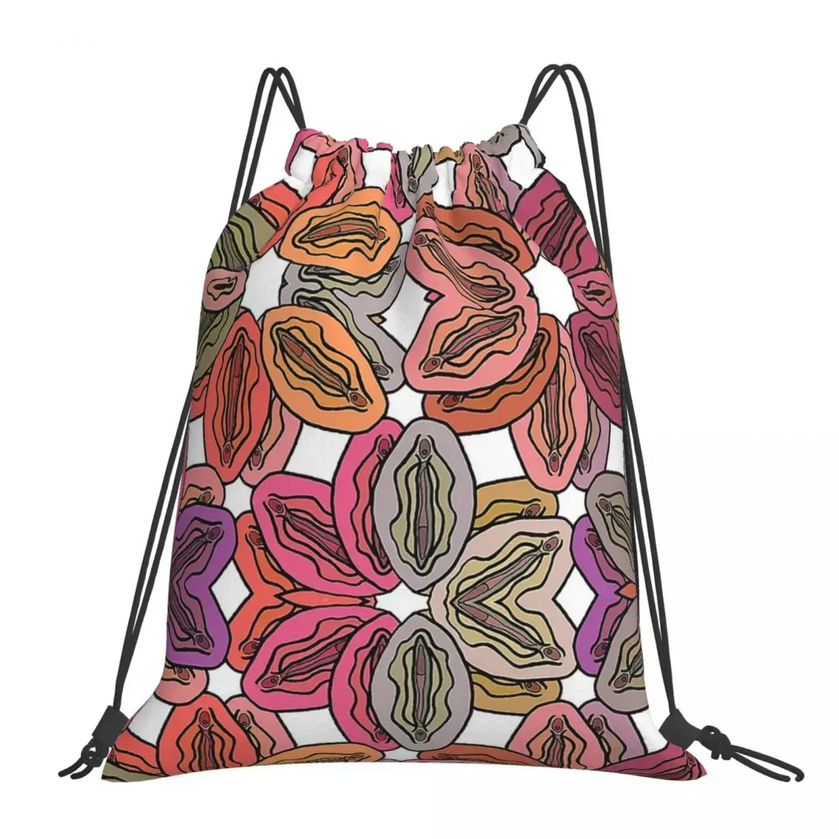 Vulva Colorful Pattern Backpacks Casual Portable Drawstring Bags Drawstring Bundle Pocket Sports Bag BookBag For Travel Students
Vulva Colorful Pattern Backpacks Casual Portable Drawstring Bags Drawstring Bundle Pocket Sports Bag BookBag For Travel Students