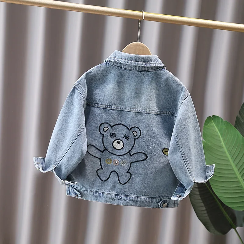 Spring Autumn Long Sleeve Casual Jacket Ins Fashion Jeans Children Casual Coat Tops Clothes Lovely Gifts for Girls Boys
Spring Autumn Long Sleeve Casual Jacket Ins Fashion Jeans Children Casual Coat Tops Clothes Lovely Gifts for Girls Boys