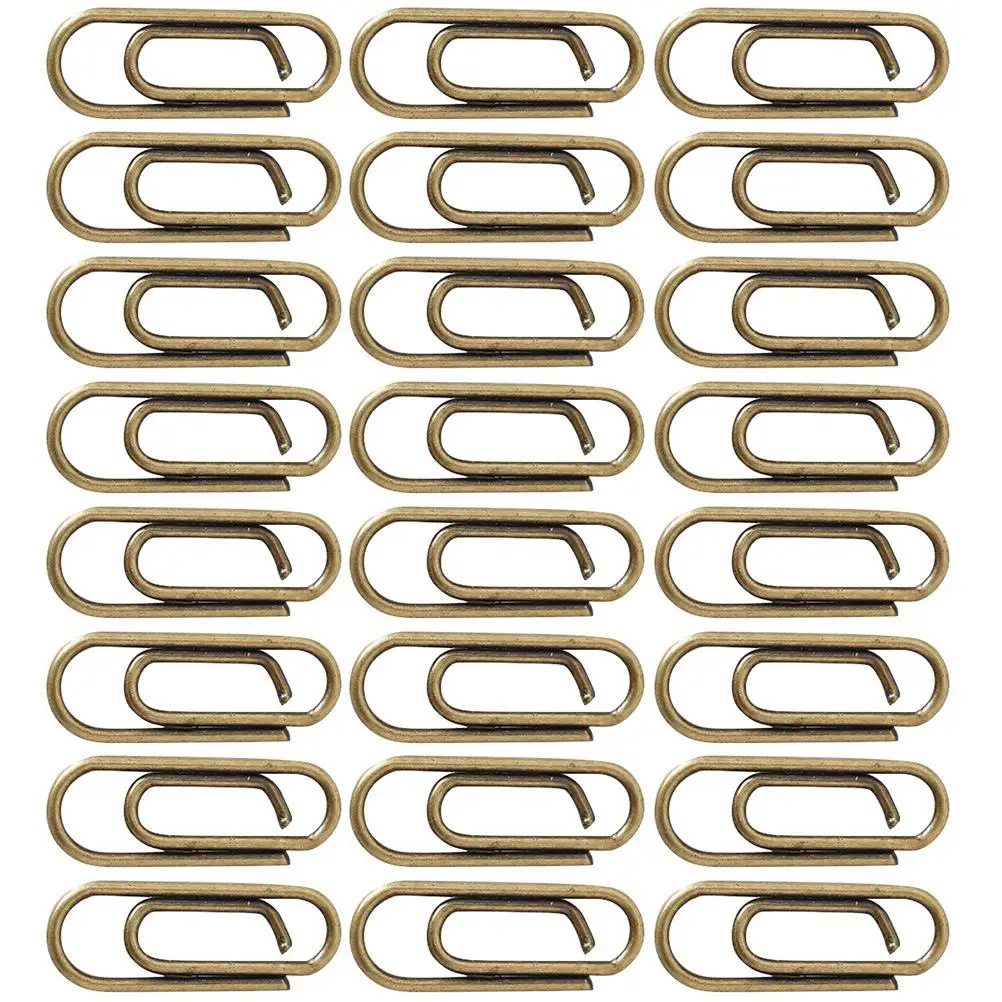 100pcs Metal Mini Paper Clips Vintage Bronze Desk Accessories for Office School Documents Files Photos Letters
100pcs Metal Mini Paper Clips Vintage Bronze Desk Accessories for Office School Documents Files Photos Letters