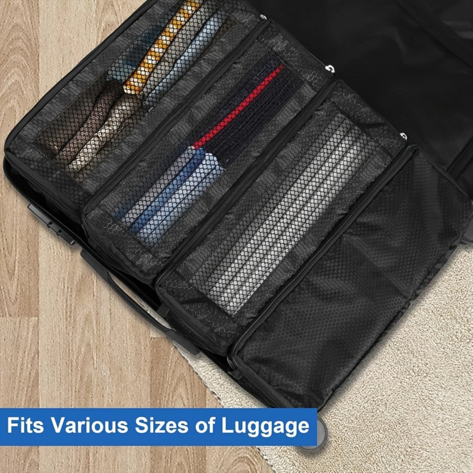 Hanging Carry-On Organizer Large Capacity Hanging Luggage Organizer for Travel Essential Supplies
Hanging Carry-On Organizer Large Capacity Hanging Luggage Organizer for Travel Essential Supplies