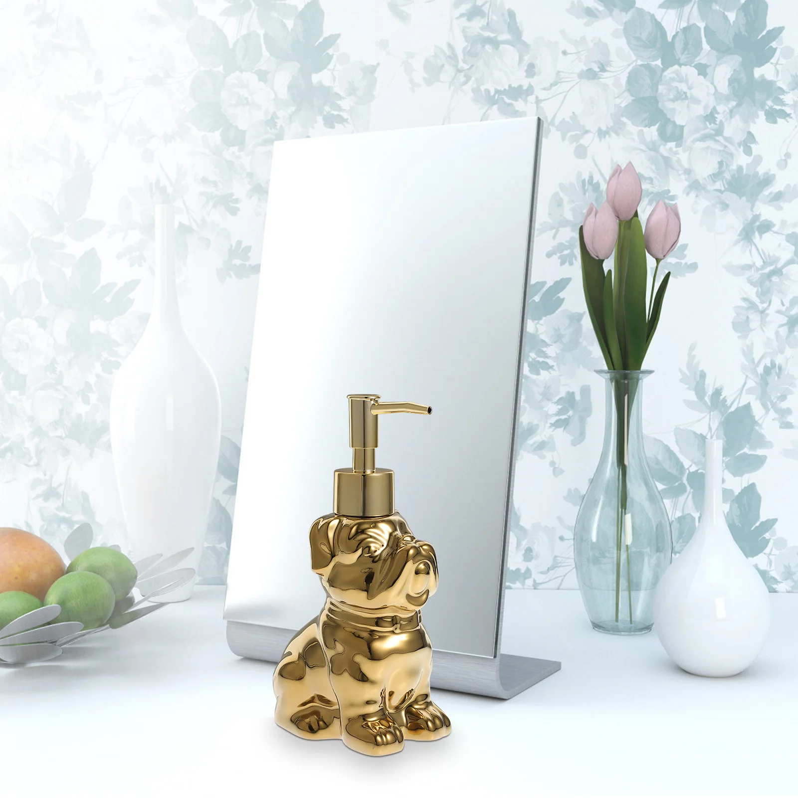 Керамический дозатор мыла в форме собаки с рисунком собаки, большая емкость, пресс-насос, бутылка для лосьона для ванной комнаты, кухни, использования в отеле
Керамический дозатор мыла в форме собаки с рисунком собаки, большая емкость, пресс-насос, бутылка для лосьона для ванной комнаты, кухни, использования в отеле