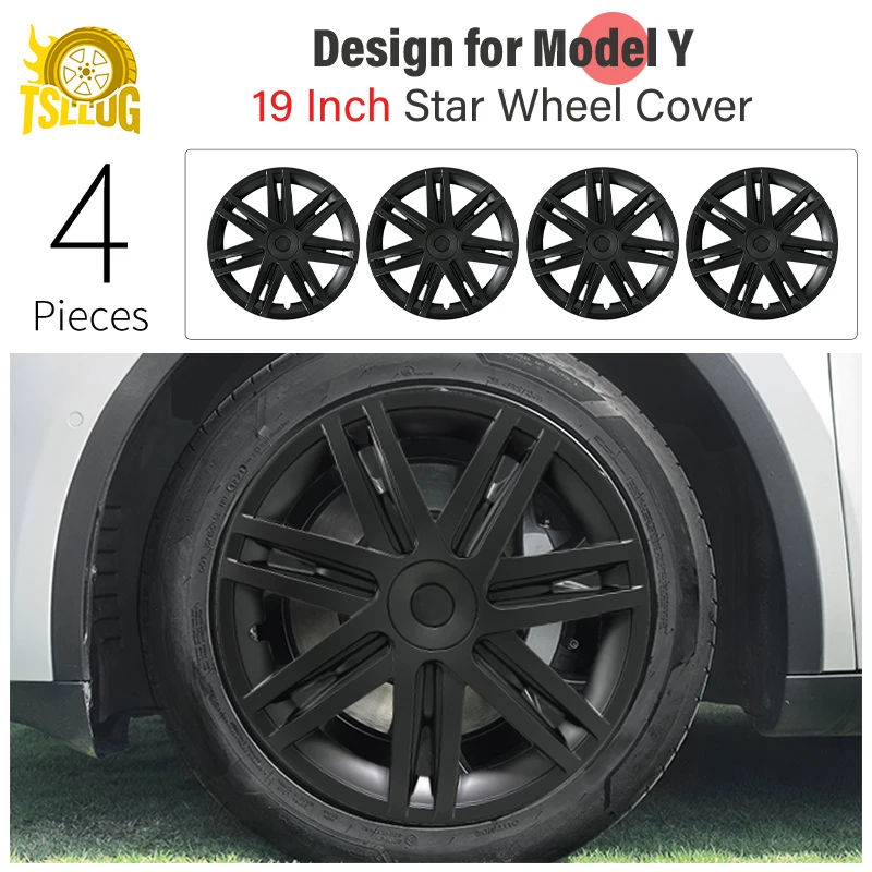 4PCS 19 Inch Wheel Cover for Tesla Model Y 20th Style Replacement Automobile Hubcap Full Rim Cover Car Accessories 2020-2024
4PCS 19 Inch Wheel Cover for Tesla Model Y 20th Style Replacement Automobile Hubcap Full Rim Cover Car Accessories 2020-2024
