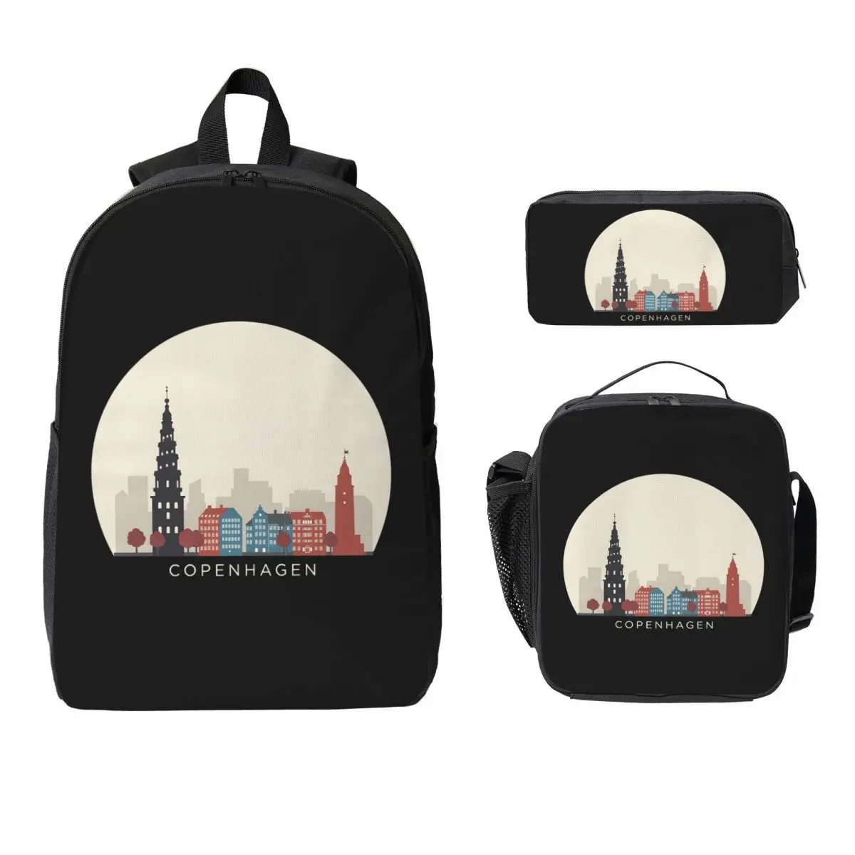 Copenhagen Travel Icon Backpack Boys Girls BookBag School Bag Computer Shoulder Bags 3ps Insulated Lunch Bag Pencil Case
Copenhagen Travel Icon Backpack Boys Girls BookBag School Bag Computer Shoulder Bags 3ps Insulated Lunch Bag Pencil Case