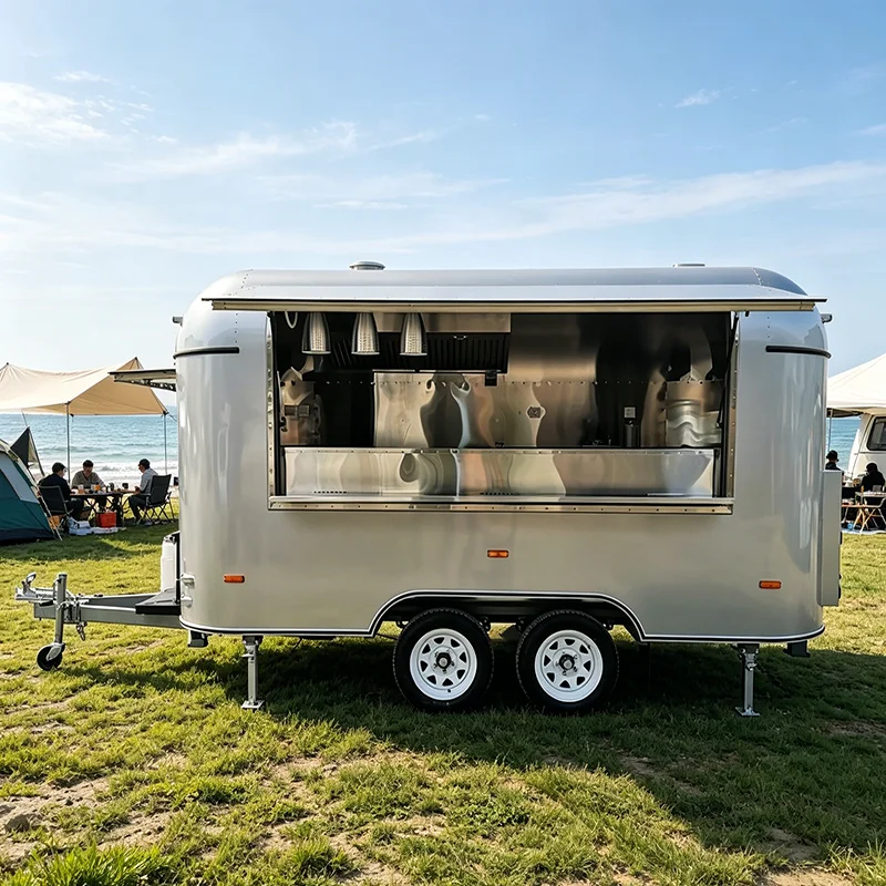 Customized Mobile Food Cart Portable Street Vending Trailer For Ice Cream Coffee Hot Dog Snack Fast Food With Storage And Sink
Customized Mobile Food Cart Portable Street Vending Trailer For Ice Cream Coffee Hot Dog Snack Fast Food With Storage And Sink