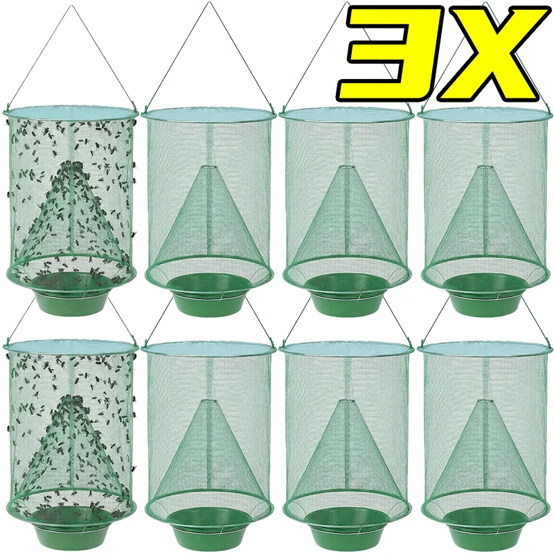 Reusable Foldable Suspension Fly Catching Traps Portable Net Heavy Weatherproof Eco Safe Outdoors Catcher Home Farm Pest Control
Reusable Foldable Suspension Fly Catching Traps Portable Net Heavy Weatherproof Eco Safe Outdoors Catcher Home Farm Pest Control