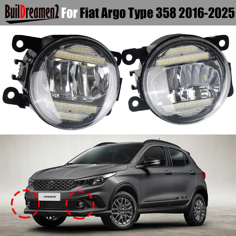 1 Pair 30W 4000LM Car Right + Left LED Fog Light with DRL Daytime Running Lamp Function H11 For Fiat Argo Type 358 2016-2025
1 Pair 30W 4000LM Car Right + Left LED Fog Light with DRL Daytime Running Lamp Function H11 For Fiat Argo Type 358 2016-2025