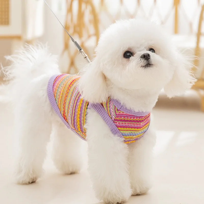 Multicolor Woven Dog Vest Teddy Skeleton Pullover Bichon Breathable Suspenders Yorkshire Pretty Clothes in Spring and Summer
Multicolor Woven Dog Vest Teddy Skeleton Pullover Bichon Breathable Suspenders Yorkshire Pretty Clothes in Spring and Summer