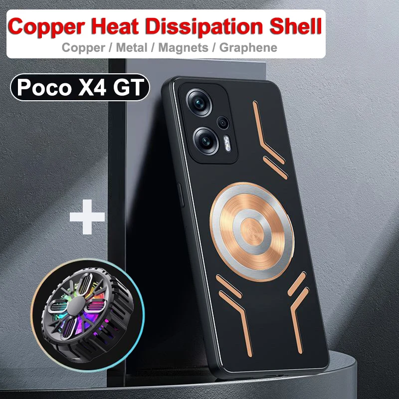 Чехол для Xiaomi Poco X4 GT, задняя крышка PocoX4 GT для Poco X4GT, магнитный поглощающий теплоотвод, оболочка для Poco X4 GT
Чехол для Xiaomi Poco X4 GT, задняя крышка PocoX4 GT для Poco X4GT, магнитный поглощающий теплоотвод, оболочка для Poco X4 GT