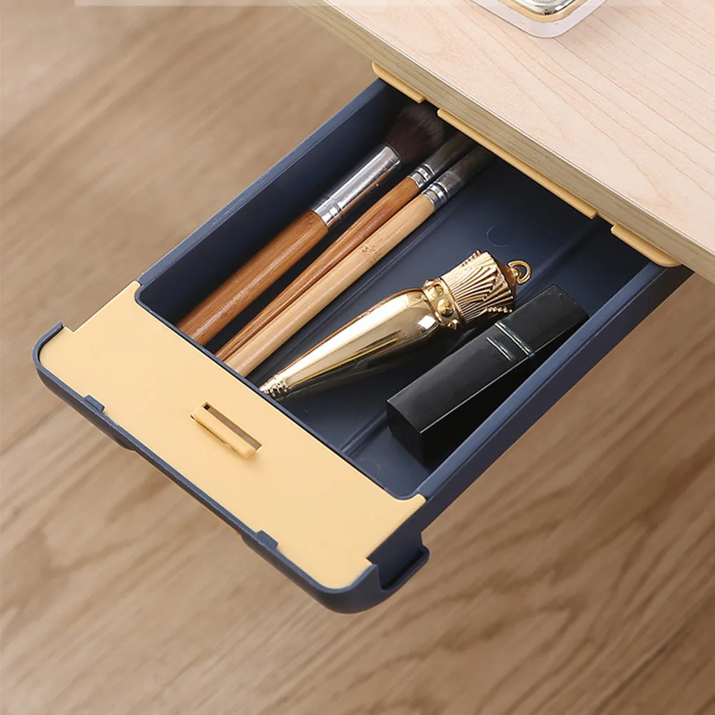 Hidden Drawer Storage Box for Keys Pens Jewelry Under Desk Table Desktop Organizer Snap Lock Strong Adhesive No Trace Plastic
Hidden Drawer Storage Box for Keys Pens Jewelry Under Desk Table Desktop Organizer Snap Lock Strong Adhesive No Trace Plastic