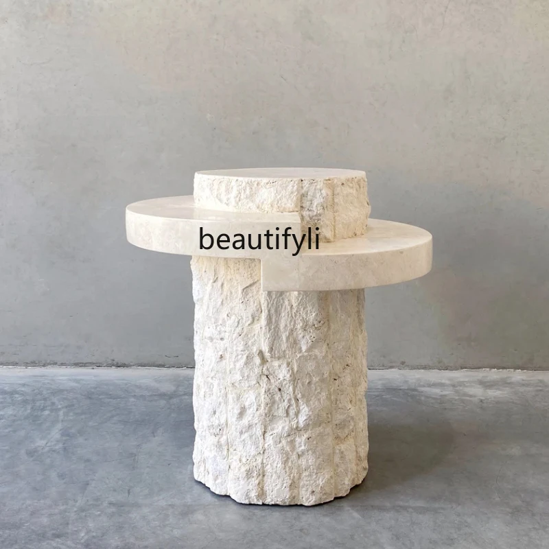 Designer cave stone coffee table creative broken marble sofa side table villa coffee table
Designer cave stone coffee table creative broken marble sofa side table villa coffee table