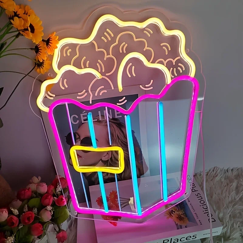 Popcorn Neon Signs LED Neon Lights for Wall Decor Snack Shop Cinema Theater Video Room Dining Car Dessert Party USB Powered
Popcorn Neon Signs LED Neon Lights for Wall Decor Snack Shop Cinema Theater Video Room Dining Car Dessert Party USB Powered