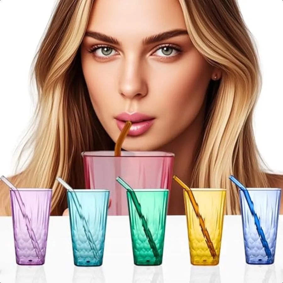 ™ 20 oz Milkshake CupsMixed Colors Set of 6 Unbreakable Plastic Tumblers BPA Free Party Cups Stackable Reusable Acrylic Drinkin
™ 20 oz Milkshake CupsMixed Colors Set of 6 Unbreakable Plastic Tumblers BPA Free Party Cups Stackable Reusable Acrylic Drinkin