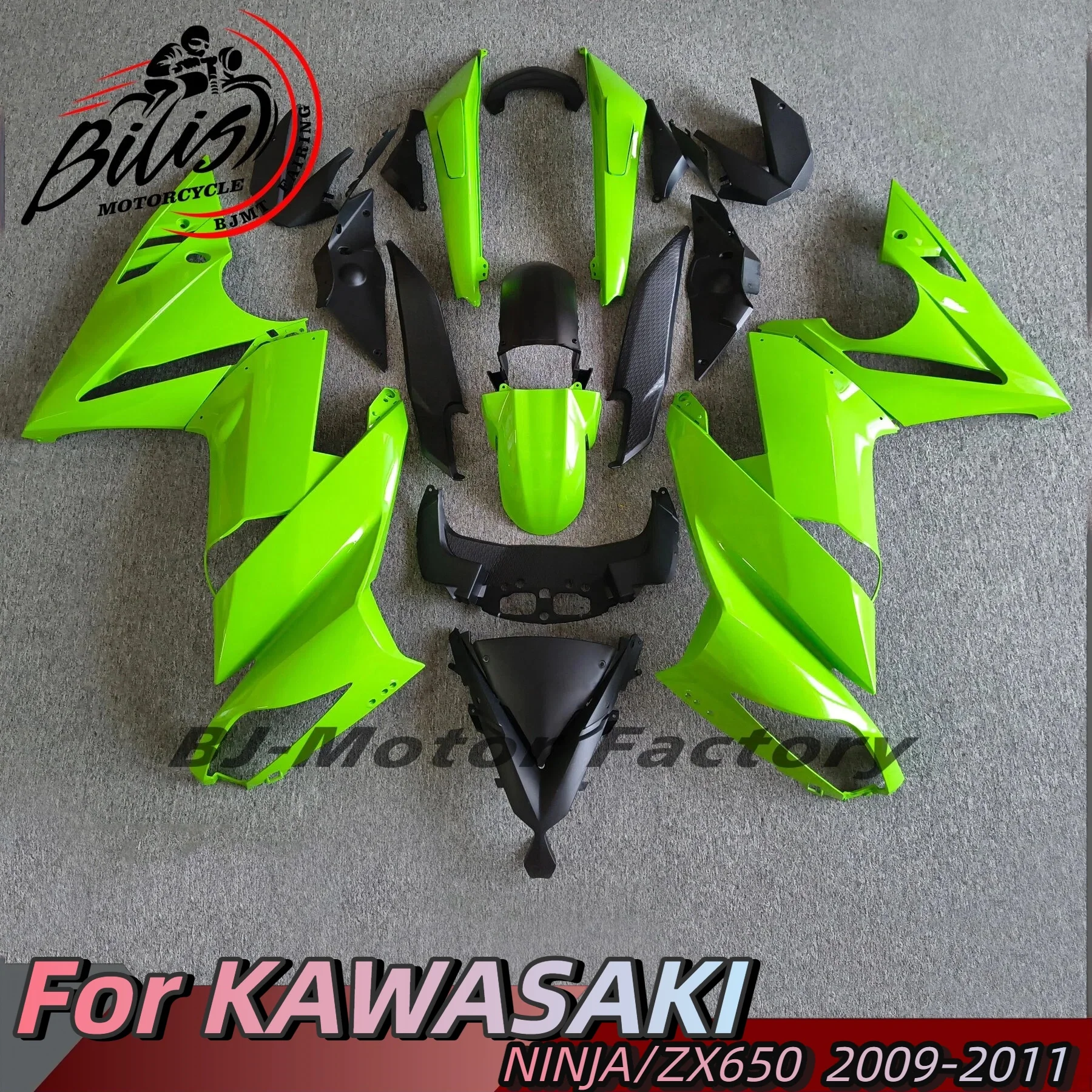 Motorcycle For Ninja650 Ninja 650 2009 2010 2011 Full Fairing Kit Bodywork Cowling New KRT Green Printed Line Design
Motorcycle For Ninja650 Ninja 650 2009 2010 2011 Full Fairing Kit Bodywork Cowling New KRT Green Printed Line Design