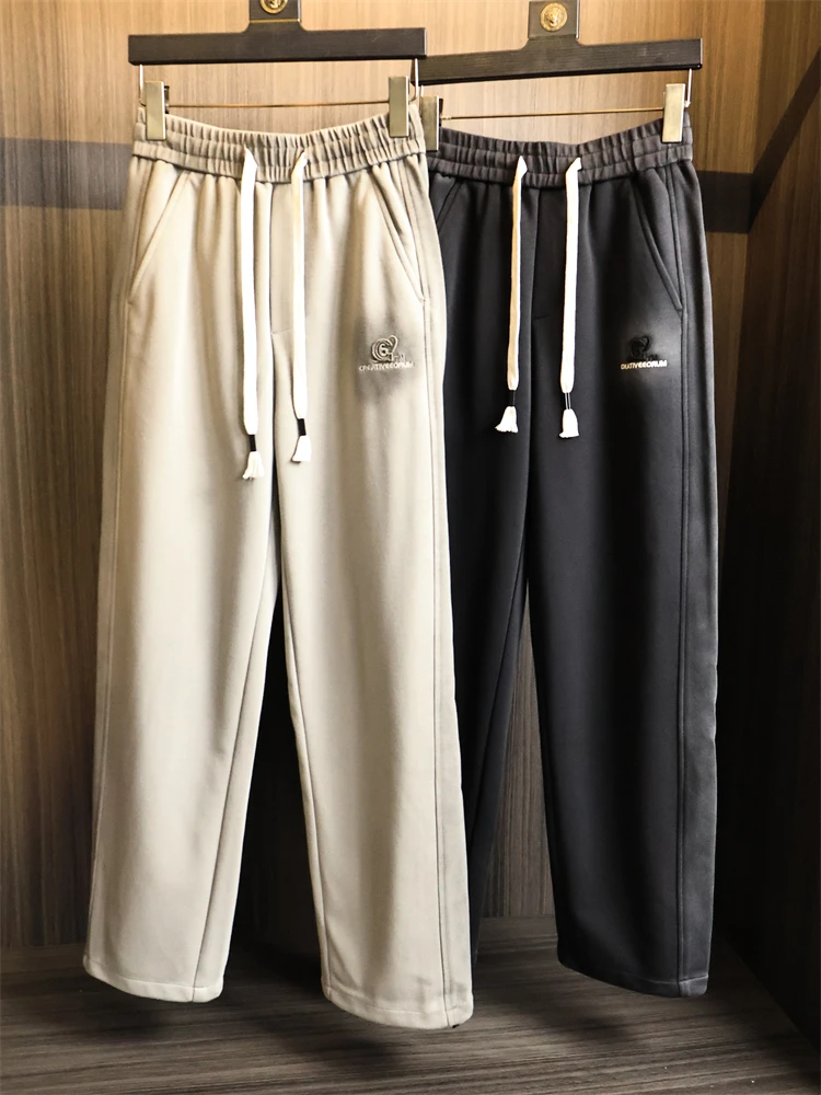 Slimming High Waist Men's Knitted Fce Lined Straight Leg Casual Pants Comfortable Breathable Polyester Cotton Blend
Slimming High Waist Men's Knitted Fce Lined Straight Leg Casual Pants Comfortable Breathable Polyester Cotton Blend