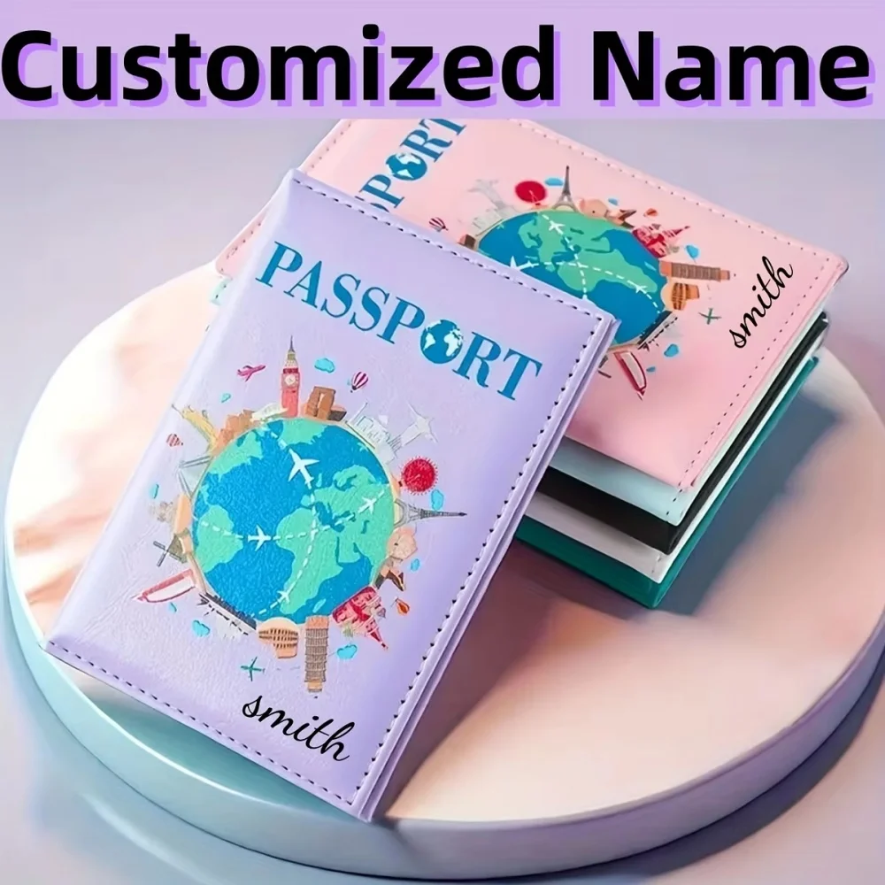 Custom Passport Holder, Premium Synthetic Passport Wallet - Compact And Foldable, Travel Wallet Featuring a World Map Design
Custom Passport Holder, Premium Synthetic Passport Wallet - Compact And Foldable, Travel Wallet Featuring a World Map Design