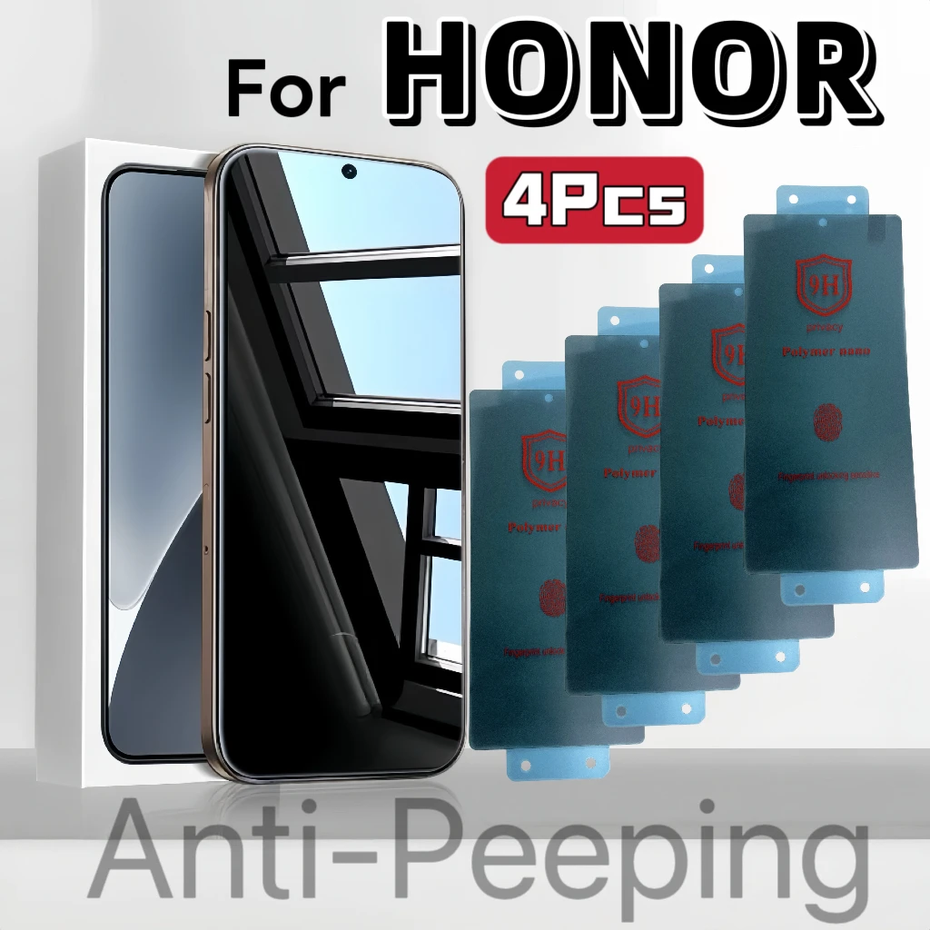 Anti-peep screen protector for Honor Magic4/5/6 & 90/100 series, 4pcs, non-tempered glass, easy to install
Anti-peep screen protector for Honor Magic4/5/6 & 90/100 series, 4pcs, non-tempered glass, easy to install
