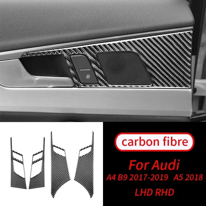 For Audi A4 B9 A5 17-19 Real Carbon Fiber 4Pcs Inner Door Handle Panel Decorative Cover Trim Car Accessories Interior Decoration
For Audi A4 B9 A5 17-19 Real Carbon Fiber 4Pcs Inner Door Handle Panel Decorative Cover Trim Car Accessories Interior Decoration