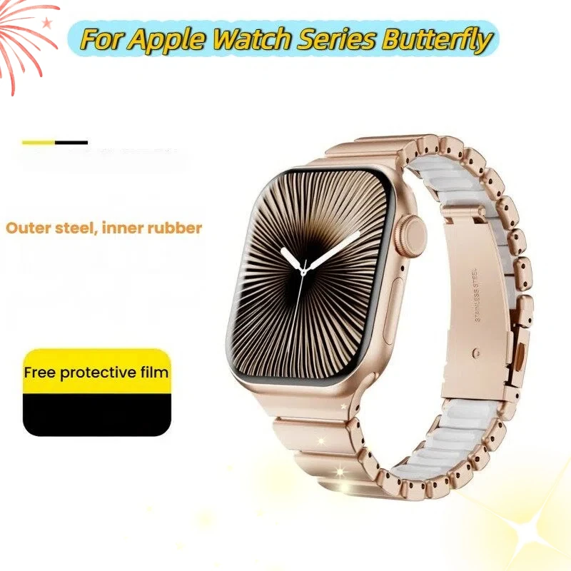 Metal Watch Strap For Apple Watch 46mm Strap Stainless Steel Watchband For Iwatch Series 11 10 Ultra 42/44/40mm Business Correa
Metal Watch Strap For Apple Watch 46mm Strap Stainless Steel Watchband For Iwatch Series 11 10 Ultra 42/44/40mm Business Correa