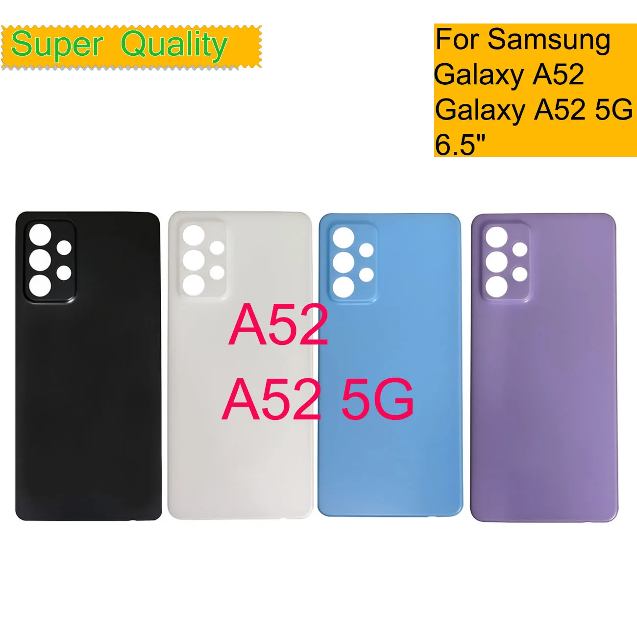 10Pcs/Lot For Samsung Galaxy A52 4G A525 5G A526 Battery Cover Back Rear Case Door Housing Chassis Shell With Camera Lens
10Pcs/Lot For Samsung Galaxy A52 4G A525 5G A526 Battery Cover Back Rear Case Door Housing Chassis Shell With Camera Lens