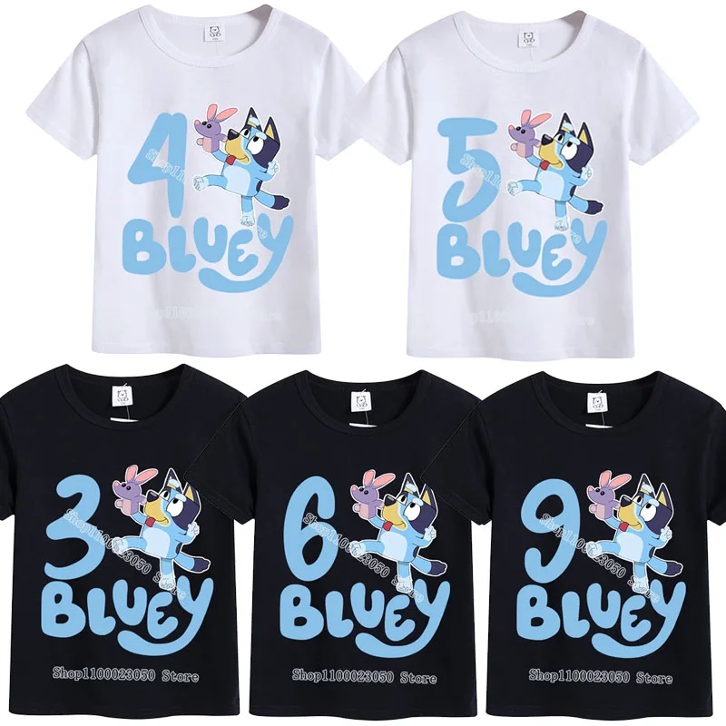 Blueys Bingo Children's Birthday T-Shirts Cartoon Number Boys Clothes Kids Summer Clothes Girl Baby Tees Game Letter Tops Gifts
Blueys Bingo Children's Birthday T-Shirts Cartoon Number Boys Clothes Kids Summer Clothes Girl Baby Tees Game Letter Tops Gifts