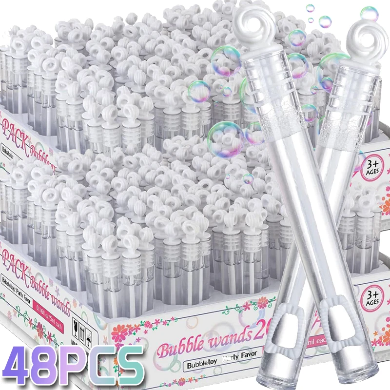 10/48Pcs Color Bubble Soap Bottles Wand Empty Tube Kids Birthday Party Favors DIY Wedding Gift for Guest Baby Shower Decoration
10/48Pcs Color Bubble Soap Bottles Wand Empty Tube Kids Birthday Party Favors DIY Wedding Gift for Guest Baby Shower Decoration