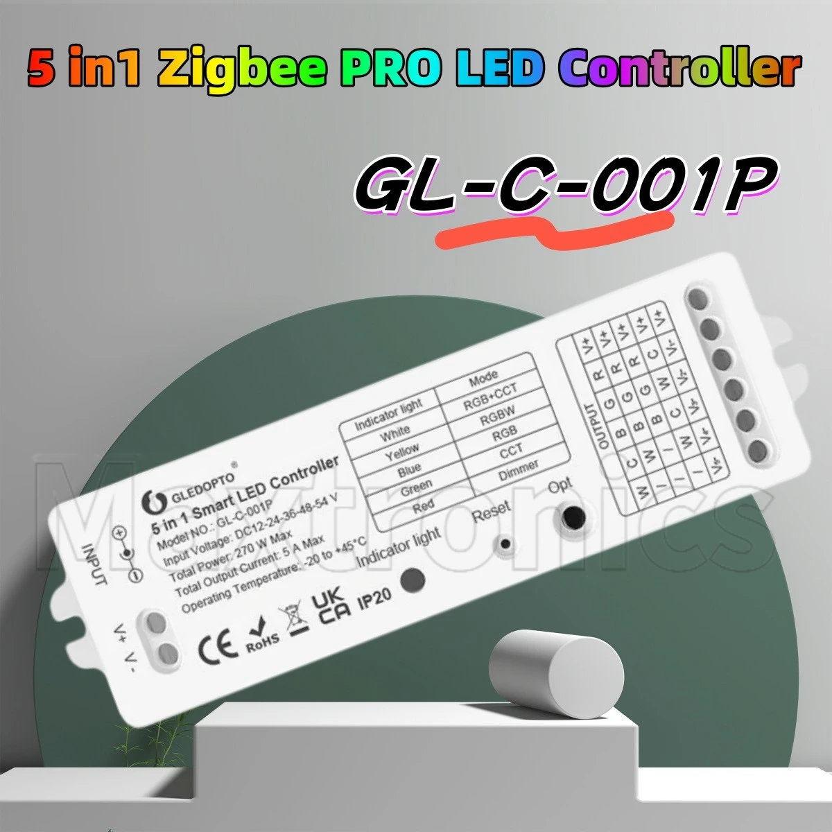 Smart 5 in 1 Zigbee PRO LED Controller GL-C-001P Dimmer For TV Background Kitchen Living Room RGBCCT/RGBW/WWCW LED Strips Lights
Smart 5 in 1 Zigbee PRO LED Controller GL-C-001P Dimmer For TV Background Kitchen Living Room RGBCCT/RGBW/WWCW LED Strips Lights
