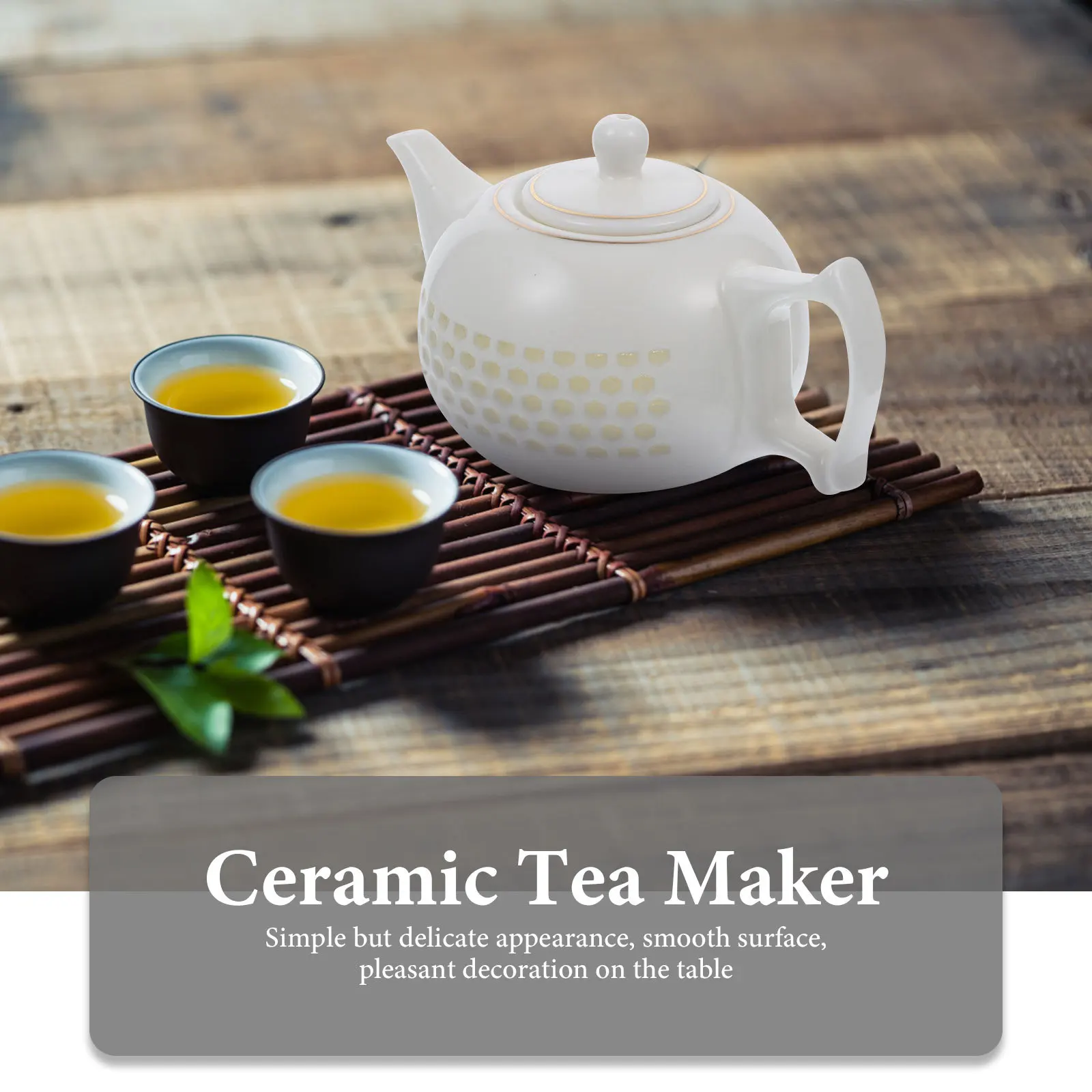 1Pcs Elegant Ceramic Tea Kettle Functional Home Teaware Smooth Pouring Comfort Grip Ideal for Wedding Housewarming Present
1Pcs Elegant Ceramic Tea Kettle Functional Home Teaware Smooth Pouring Comfort Grip Ideal for Wedding Housewarming Present