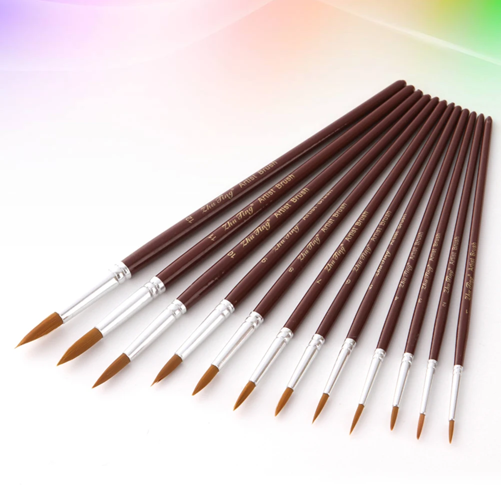 12 Pieces Watercolor Painting Brush Set 17 8-21cm Bamboo Handle Beginner Hobbyist Student Artist Paint Supplies Art Tools
12 Pieces Watercolor Painting Brush Set 17 8-21cm Bamboo Handle Beginner Hobbyist Student Artist Paint Supplies Art Tools