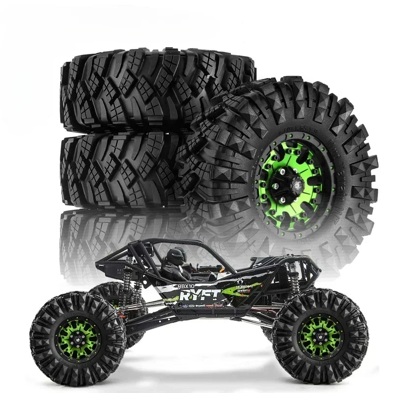 110mm Metal 1.9" Beadlock Wheel Rim Rubber Tire Set for 1/10 RC Crawler Car TRX4 RC4WD D90 Axial SCX10 Pro MST
110mm Metal 1.9" Beadlock Wheel Rim Rubber Tire Set for 1/10 RC Crawler Car TRX4 RC4WD D90 Axial SCX10 Pro MST