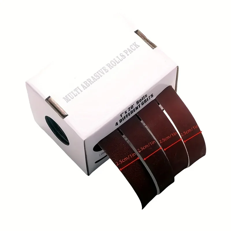 4 rolls of 6m 25mm sandpaper, dry sanded sandpaper strips, stretchable sandpaper wrapping strips for woodworking, auto repair
4 rolls of 6m 25mm sandpaper, dry sanded sandpaper strips, stretchable sandpaper wrapping strips for woodworking, auto repair