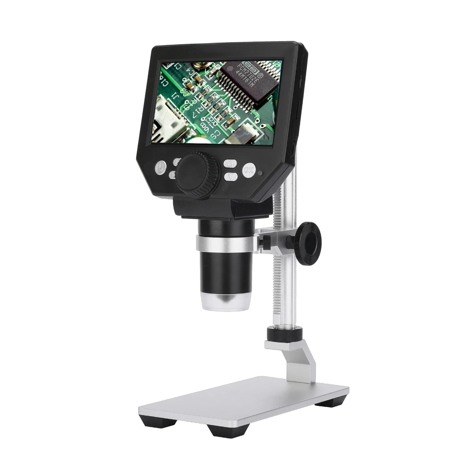 Microscope G1000 Digital Microscope for Soldering 4.3 Inch Large Base LCD Display 8MP 1-1000X Continuous Amplification Magnifier
Microscope G1000 Digital Microscope for Soldering 4.3 Inch Large Base LCD Display 8MP 1-1000X Continuous Amplification Magnifier