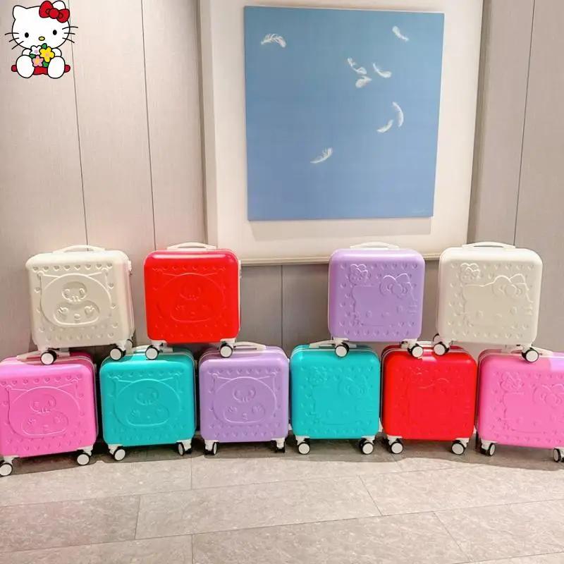 Cute Sanrios Hello Kittys Kuromi Trolley Luggage New 20 Inches Carry-On Cartoon Travel Box Children Fashion Festival Gift
Cute Sanrios Hello Kittys Kuromi Trolley Luggage New 20 Inches Carry-On Cartoon Travel Box Children Fashion Festival Gift